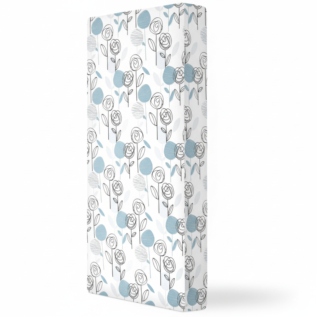 Crib Mattress with 5 Inch Fiber Core And Waterproof Vinyl Cover - Babies Mall