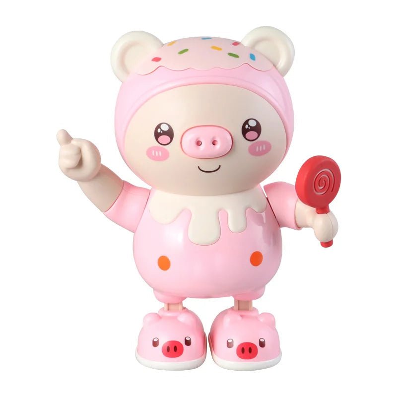 Dancing Singing Pig Toy with Lights and Sounds, Pink & Blue - Babies Mall
