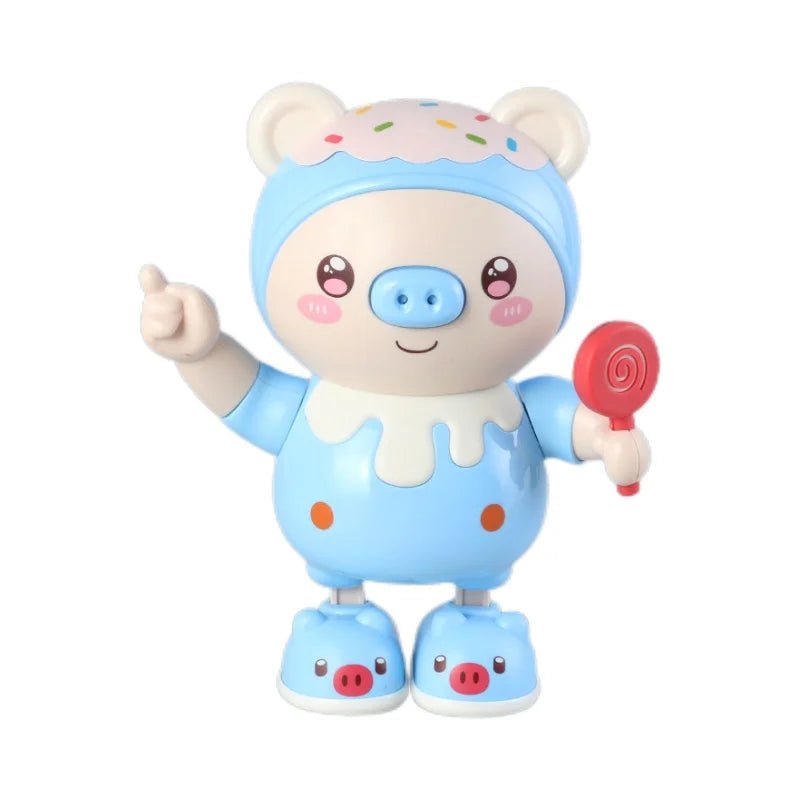 Dancing Singing Pig Toy with Lights and Sounds, Pink & Blue - Babies Mall