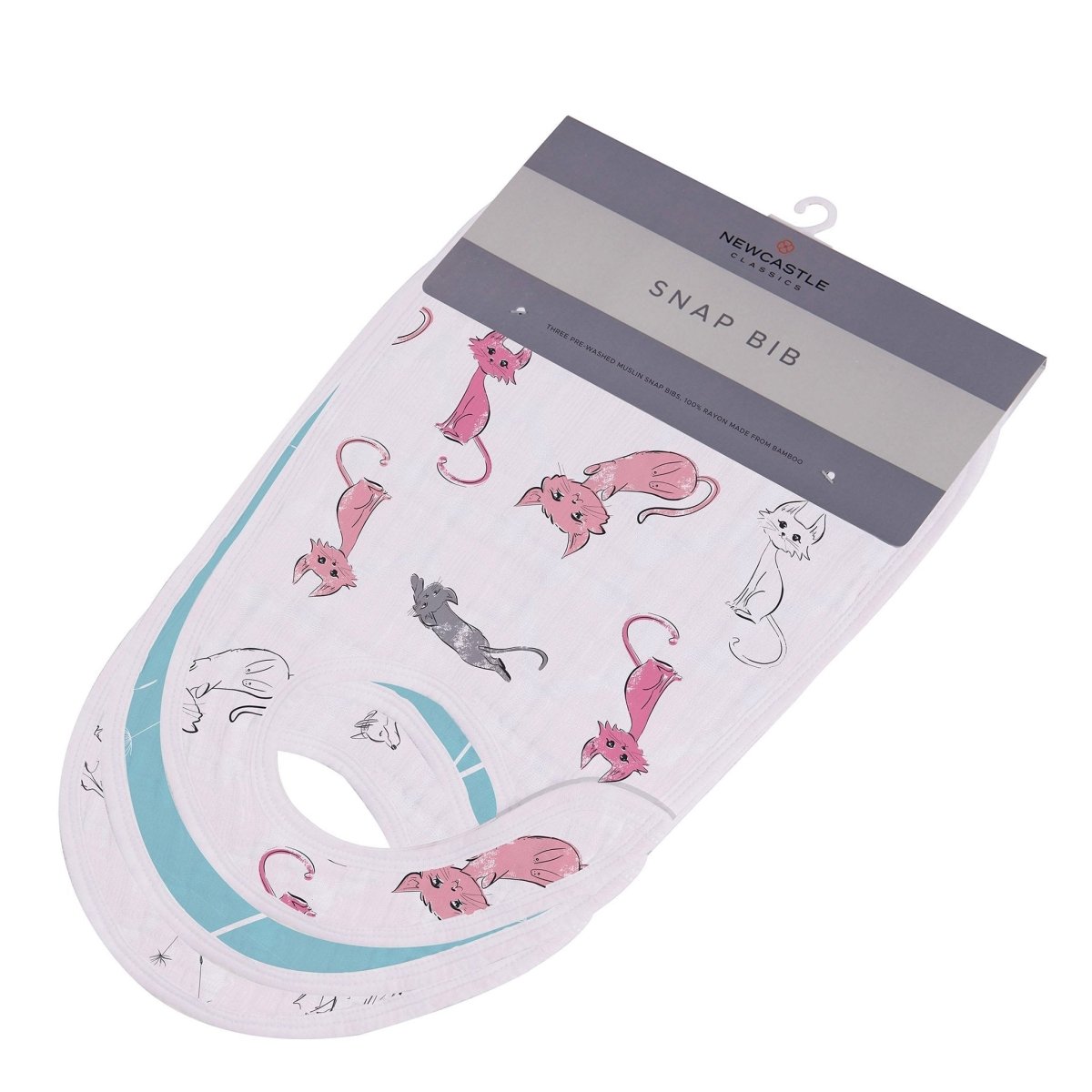 Dandelions Bamboo Muslin Snap Bibs 3PK - Babies Mall