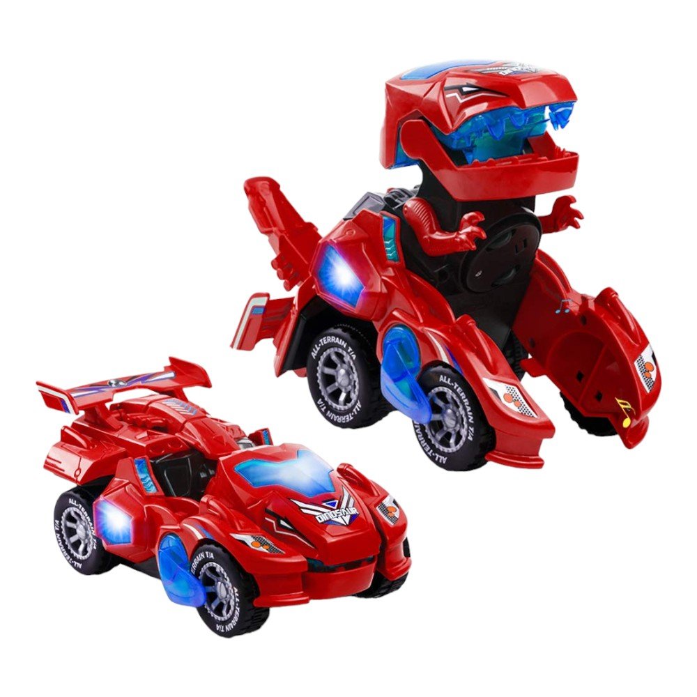 Dinosaur Car That Transforms Equipped With LED Lights - Babies Mall