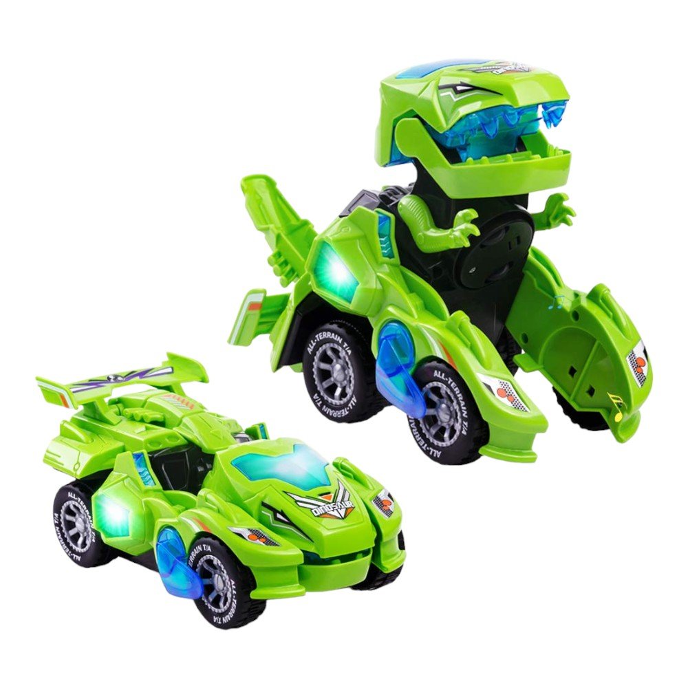 Dinosaur Car That Transforms Equipped With LED Lights - Babies Mall
