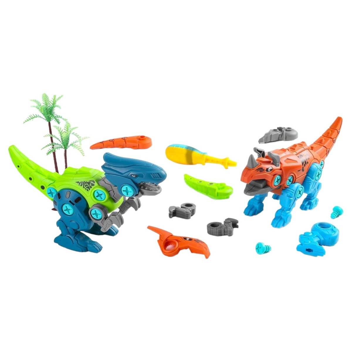 Dinosaur Multicolor Figure Set with Storage Box for Kids - Babies Mall