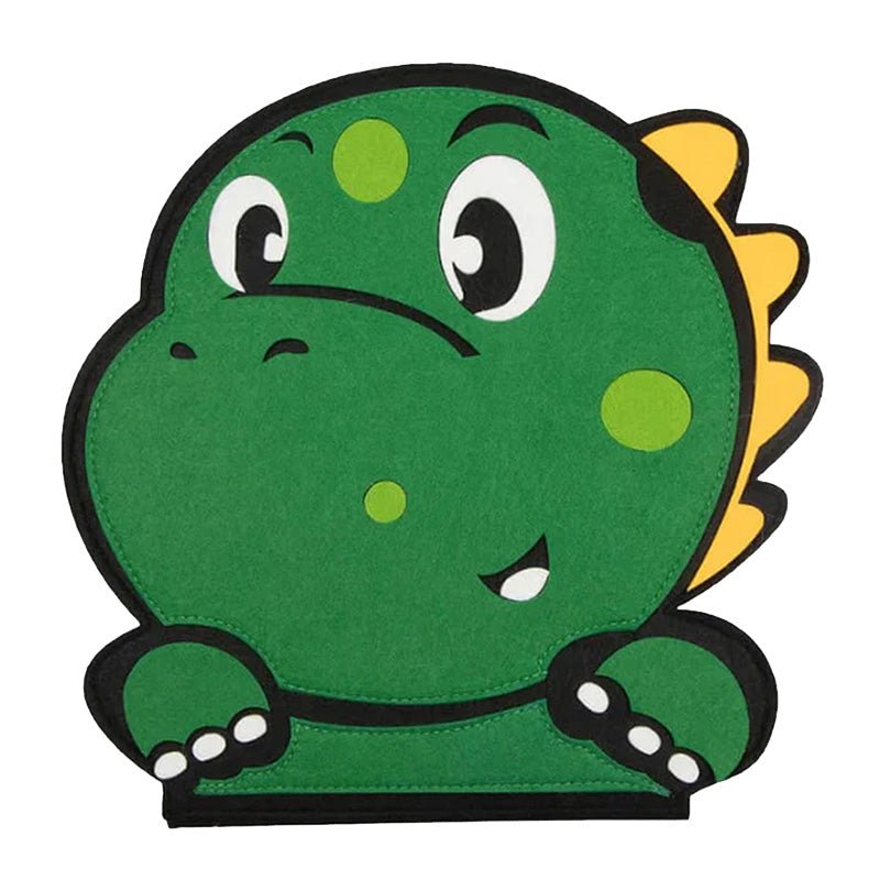 Dinosaur - Themed Sensory Busy Board with Gears, Zippers & Buttons - Babies Mall