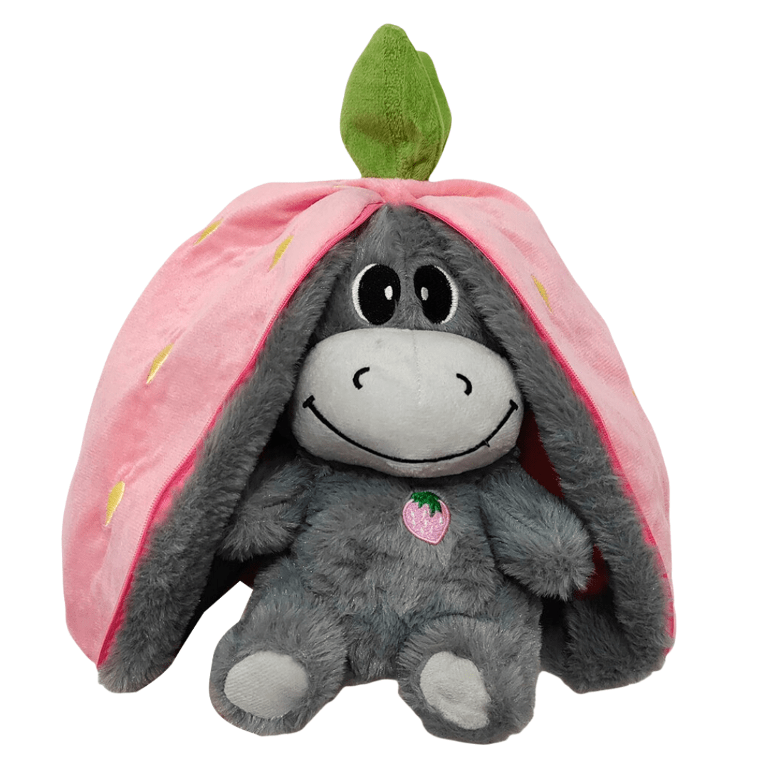 Donkey Breathing Plush – Fruit Themed Big Ears Sleep Toy with Motion - Babies Mall