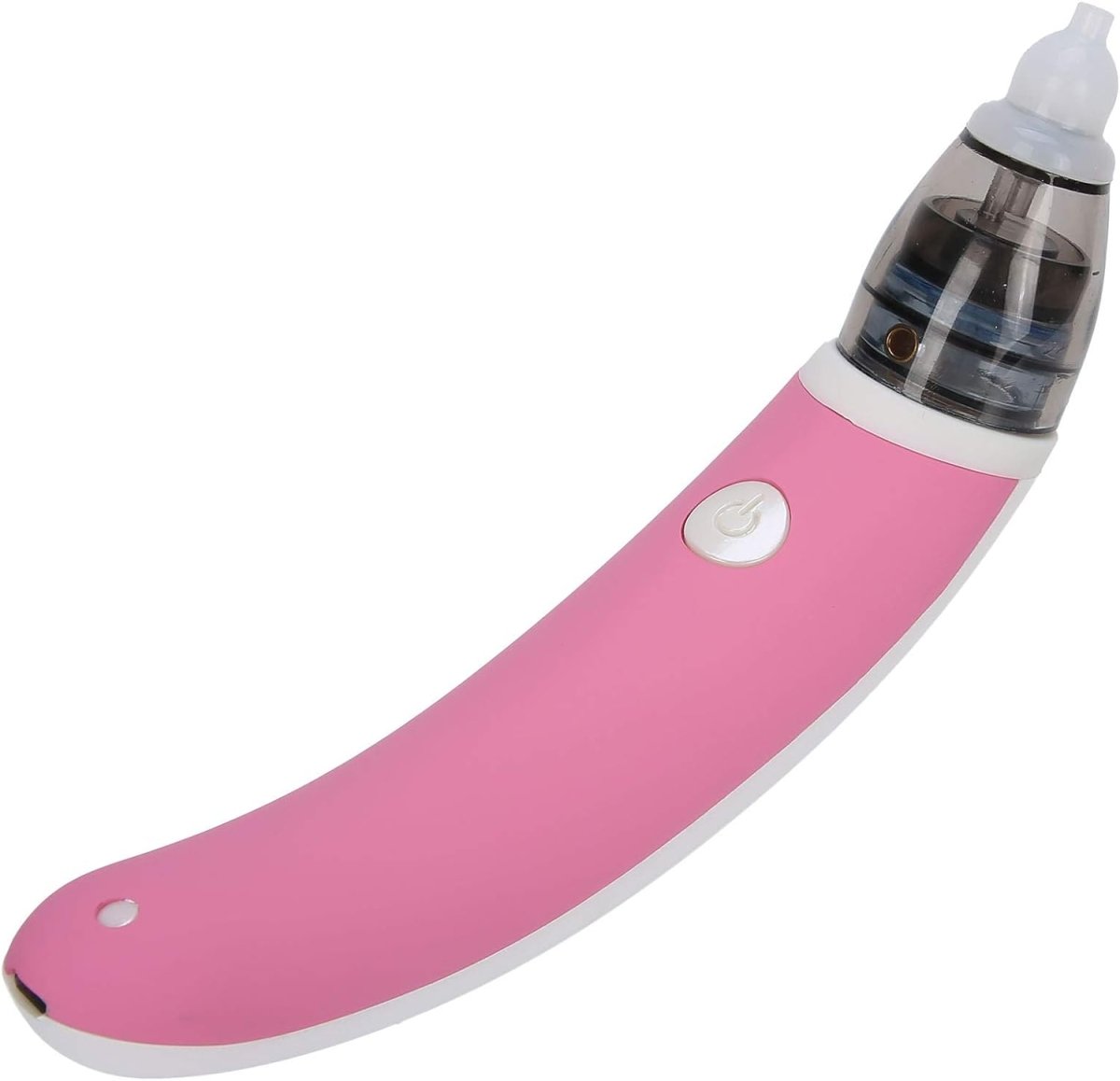 Electric Baby Nose Aspirator with Silicone Tip, Rose & White - Babies Mall