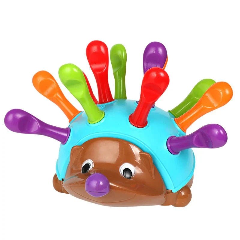 Fine Motor Hedgehog Toy with Pegs, Color Sorting and Counting Game - Babies Mall