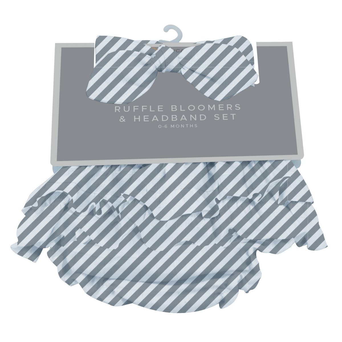Finley Stripe Bamboo Bloomer Headband Set - Babies Mall