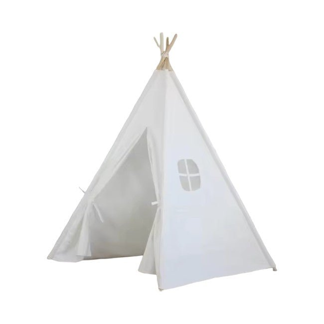 Foldable Cotton Canvas Kids Teepee Tent for Indoor Outdoor Play - Babies Mall