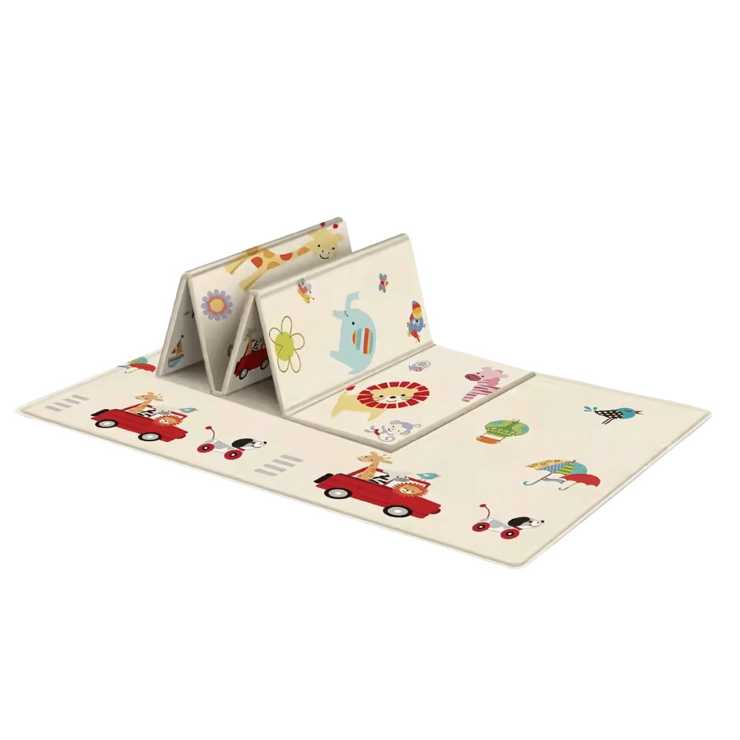 Foldable Waterproof Baby Play Mat with Double - Sided Cartoon Surface - Babies Mall