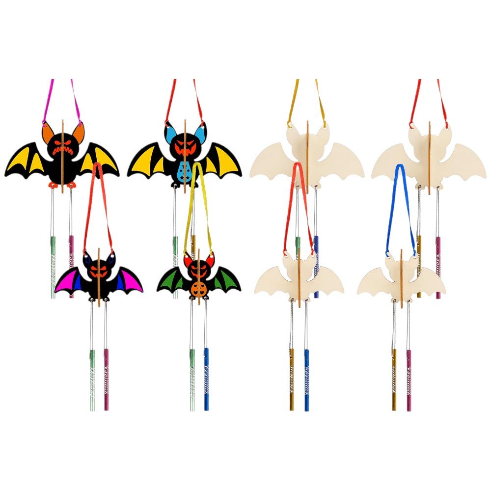 Halloween Wind Chime Craft Kit Monster, Bat, Birds & More DIY Fun - Babies Mall