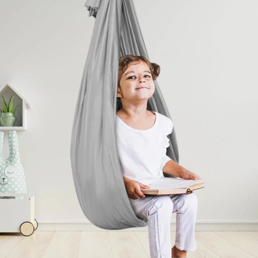 Hanging Sensory Swing Hammock for Kids with Stretch Nylon Fabric - Babies Mall