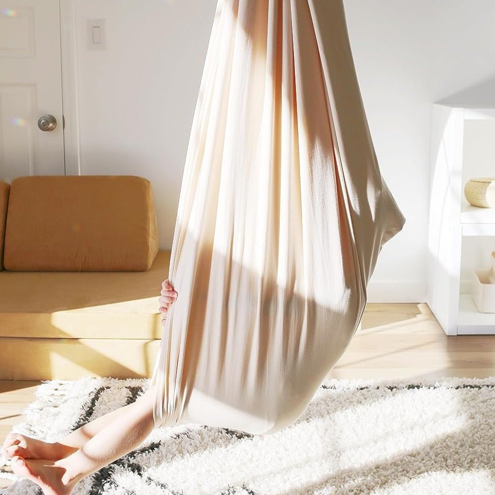 Hanging Sensory Swing Hammock for Kids with Stretch Nylon Fabric - Babies Mall
