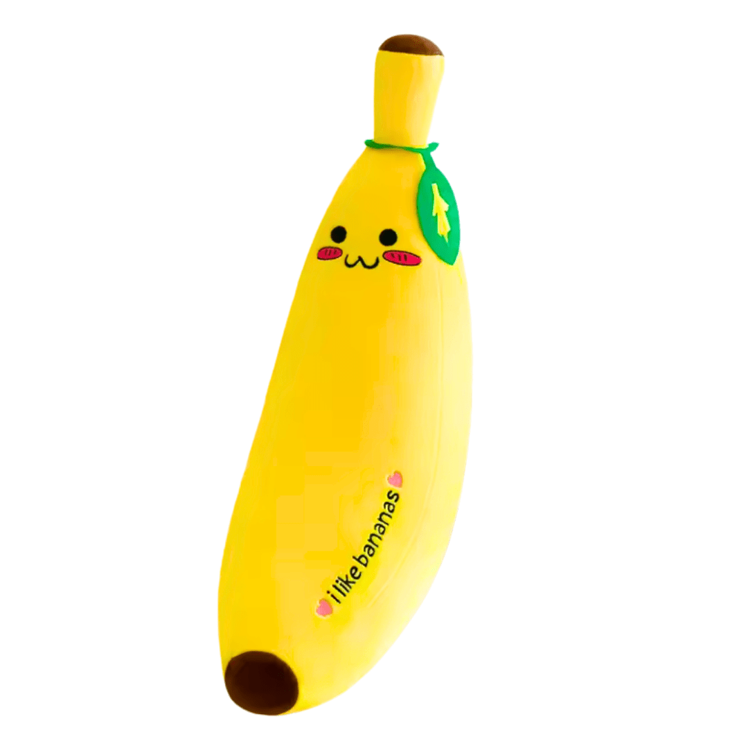 Happy Banana Plush Pillow – 4 Sizes (13.8, 19.7, 27.6, 31.5 inches) - Babies Mall
