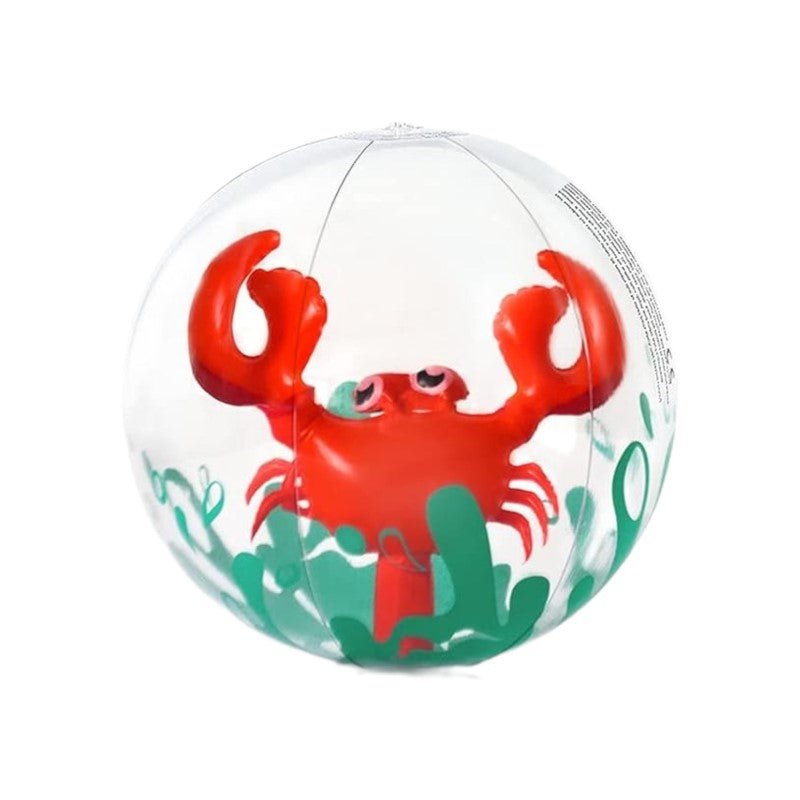 Inflatable 3D Crab Beach Ball for Outdoor & Pool Games - Babies Mall