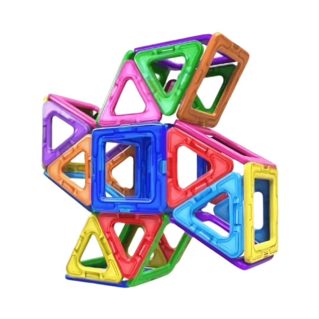 Intelligent Magnetic Building Blocks Set, Multicolor Construction Toy - Babies Mall
