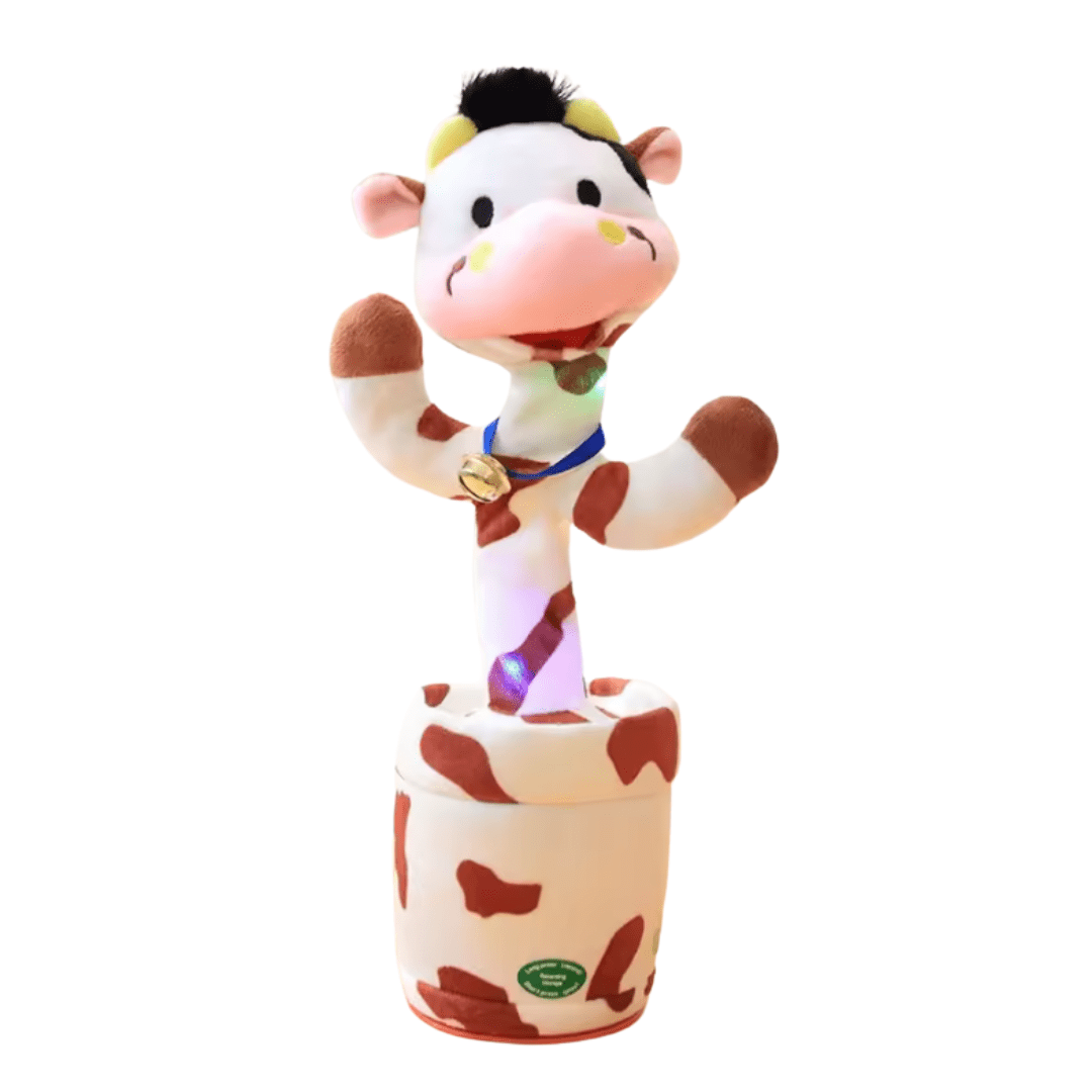 Interactive Dancing Plush – Repeating, Talking, Singing Rabbit or Cow - Babies Mall