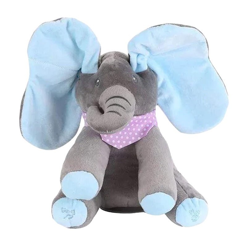 Interactive Musical Peekaboo Elephant Toy Moving Ears Singing Voice - Babies Mall