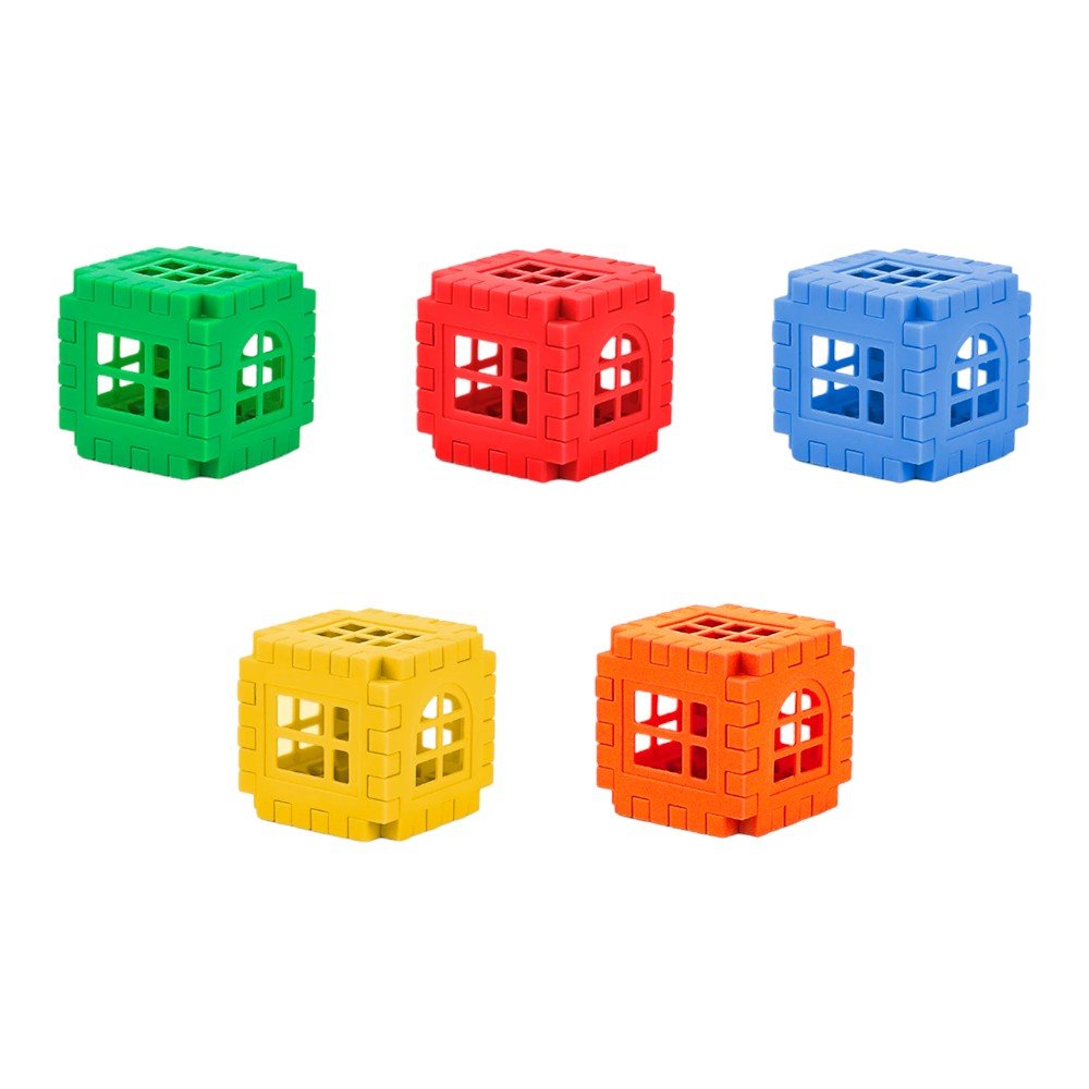 Interlocking Waffle Blocks Stackable Montessori Construction Toy - Babies Mall