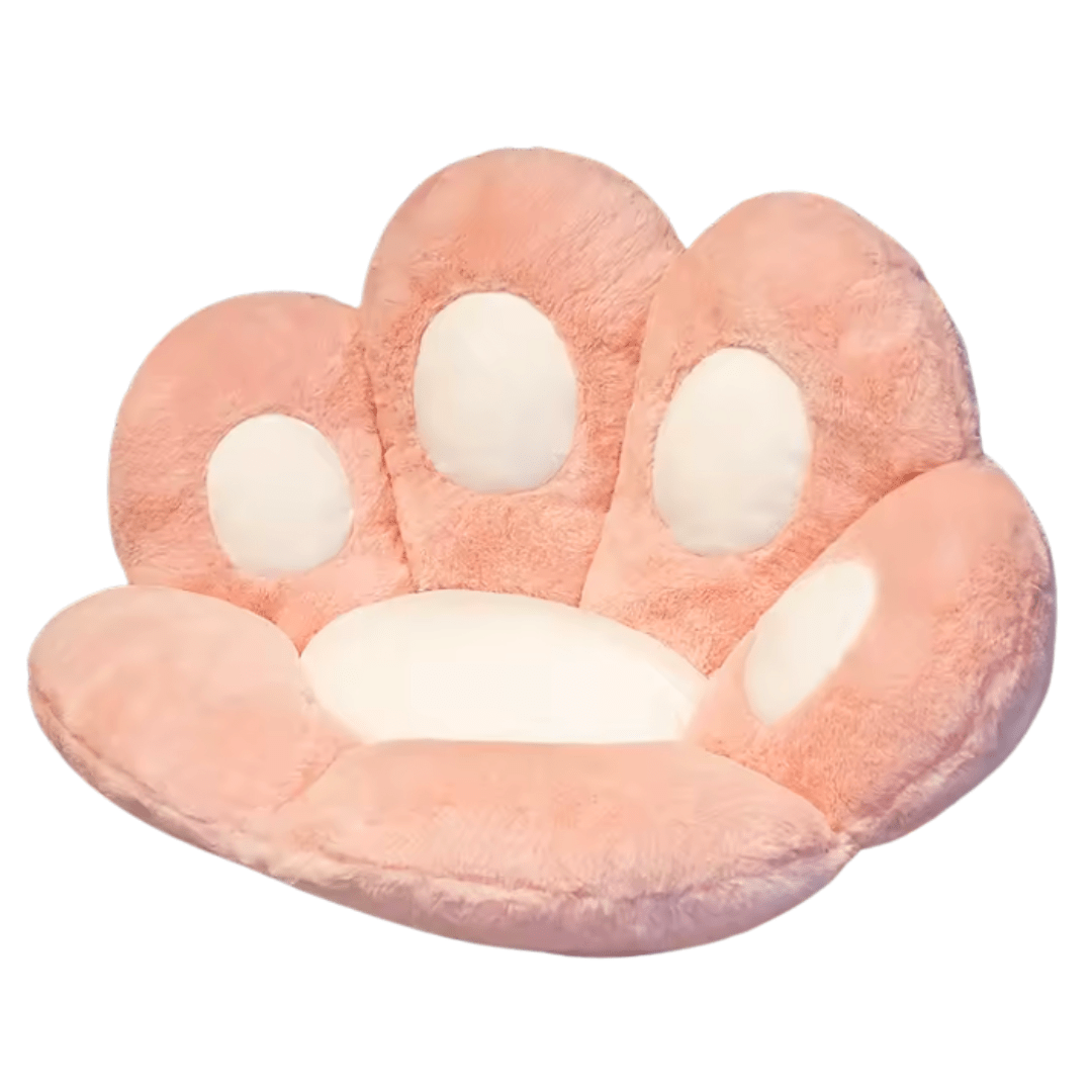 Kawaii Cat Paw Plush Cushion – Soft Cotton Floor Pillow and Nap Doll - Babies Mall
