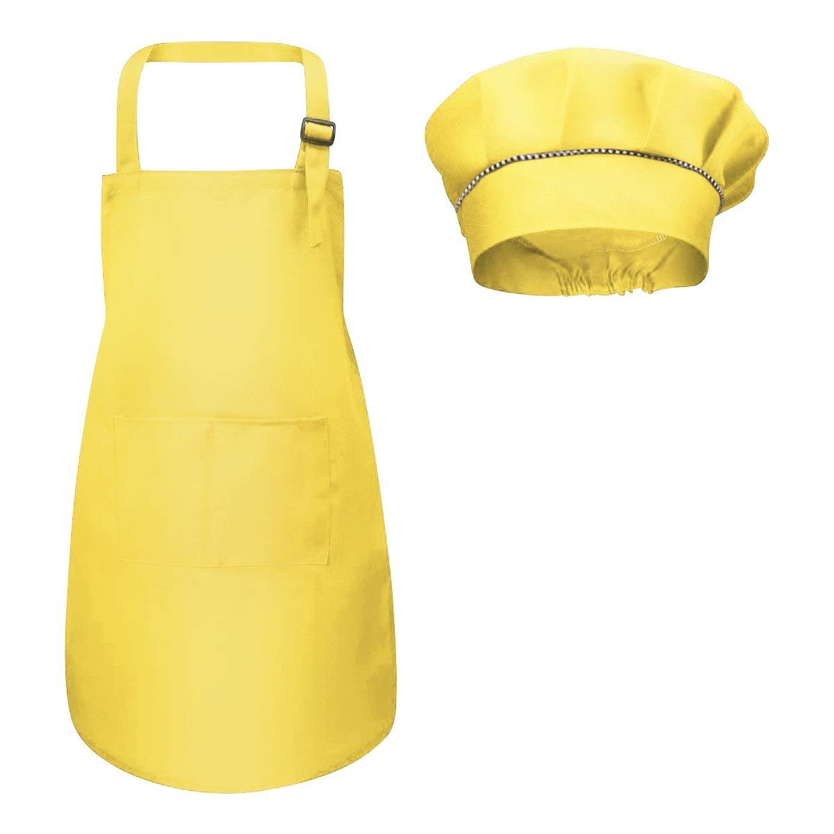 Kids Chef Apron & Hat Set with Pockets for Cooking, Baking & Crafts - Babies Mall