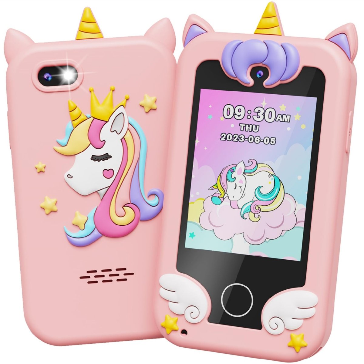 Kids Smart Phone Toy, Dual Camera & MP3 Player, Toddler Learning Games - Babies Mall