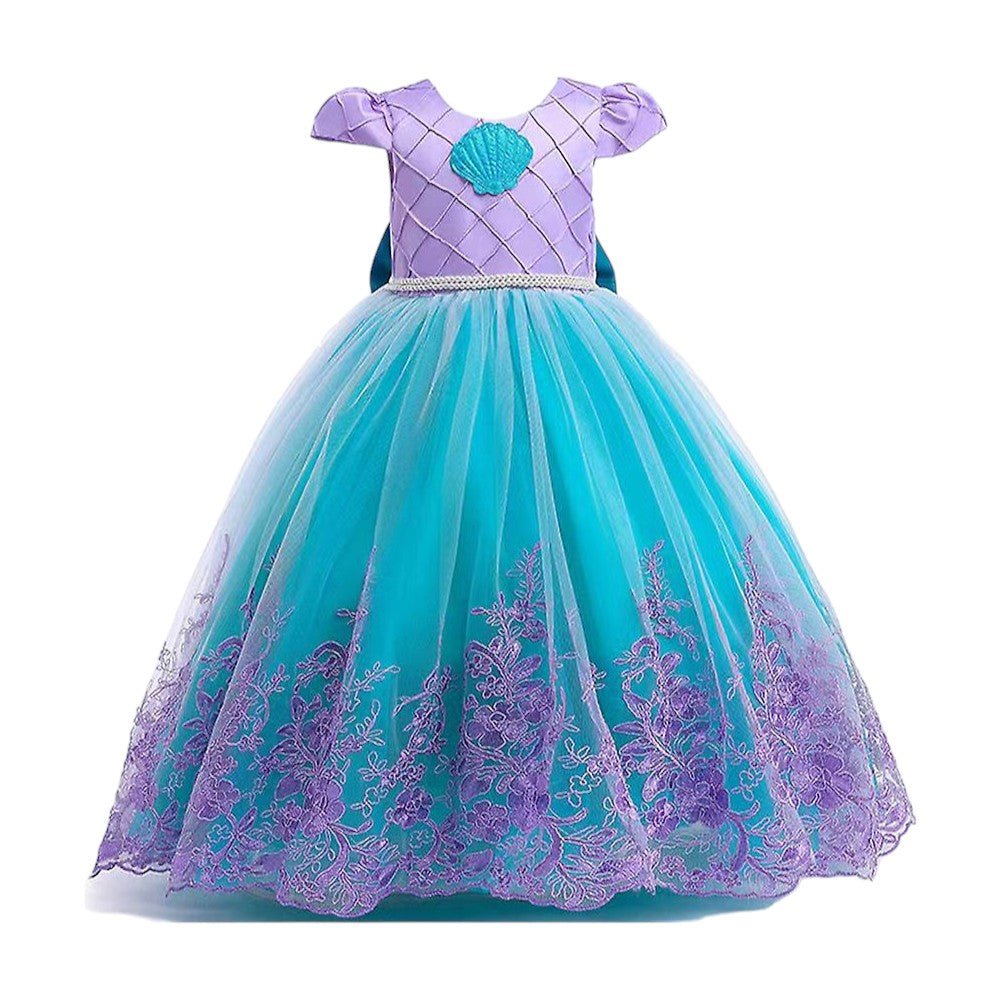 Mermaid Princess Dress Multi - Layered Costume, Ages 3–9 - Babies Mall
