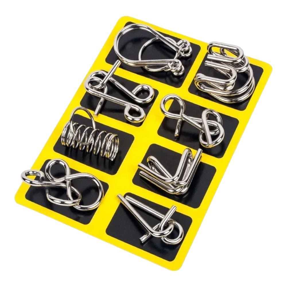 Metal Wire Puzzle Set Teasers & Magic Rings - Babies Mall