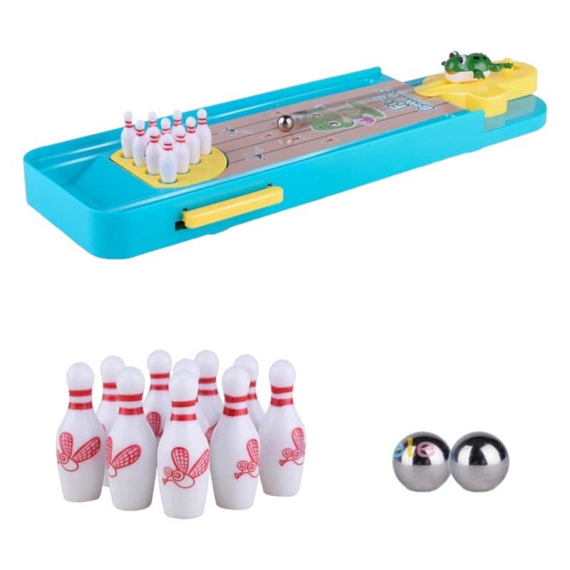 Mini Bowling Set with Frog Launcher for Kids 6+ - Babies Mall