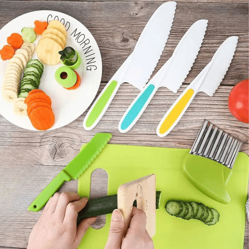 Mini Chef Cooking Toolset - 13 - Piece Real Utensils Knife Set for Toddlers - Babies Mall