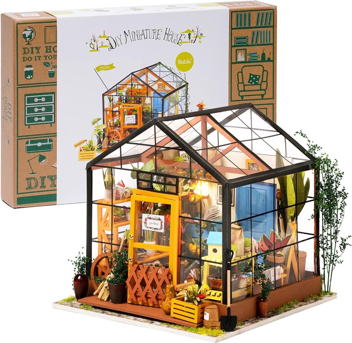 Miniature house Kit with Furniture DIY Gift for Adults and Kids - Babies Mall