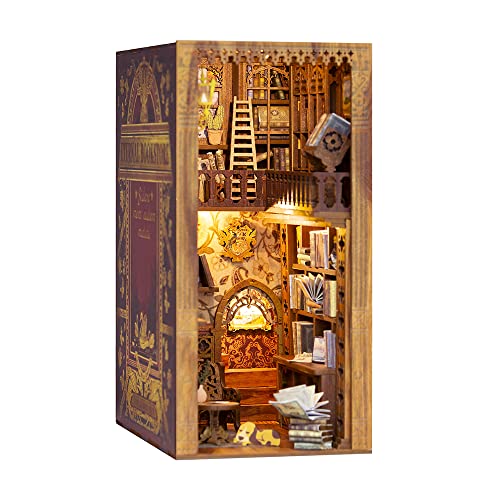 Miniature Wooden Book Nook Shelf Two Styles for DIY Display - Babies Mall