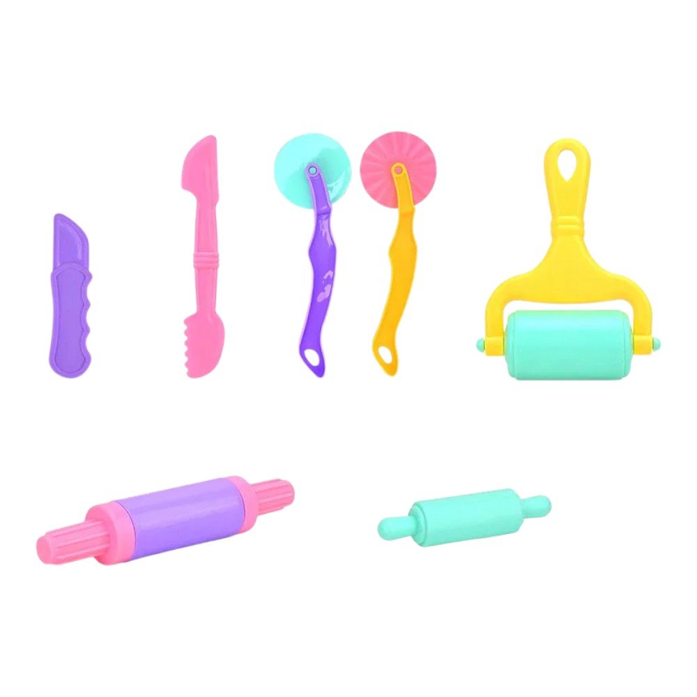 Modeling Clay Tools Set for Kids with Pastel Colors - Babies Mall