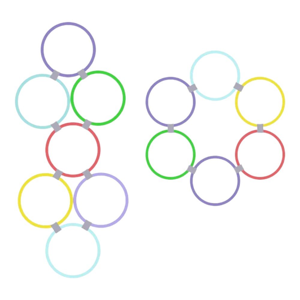 Modular Interlocking Hoops/Boomerang for Custom Play - Babies Mall