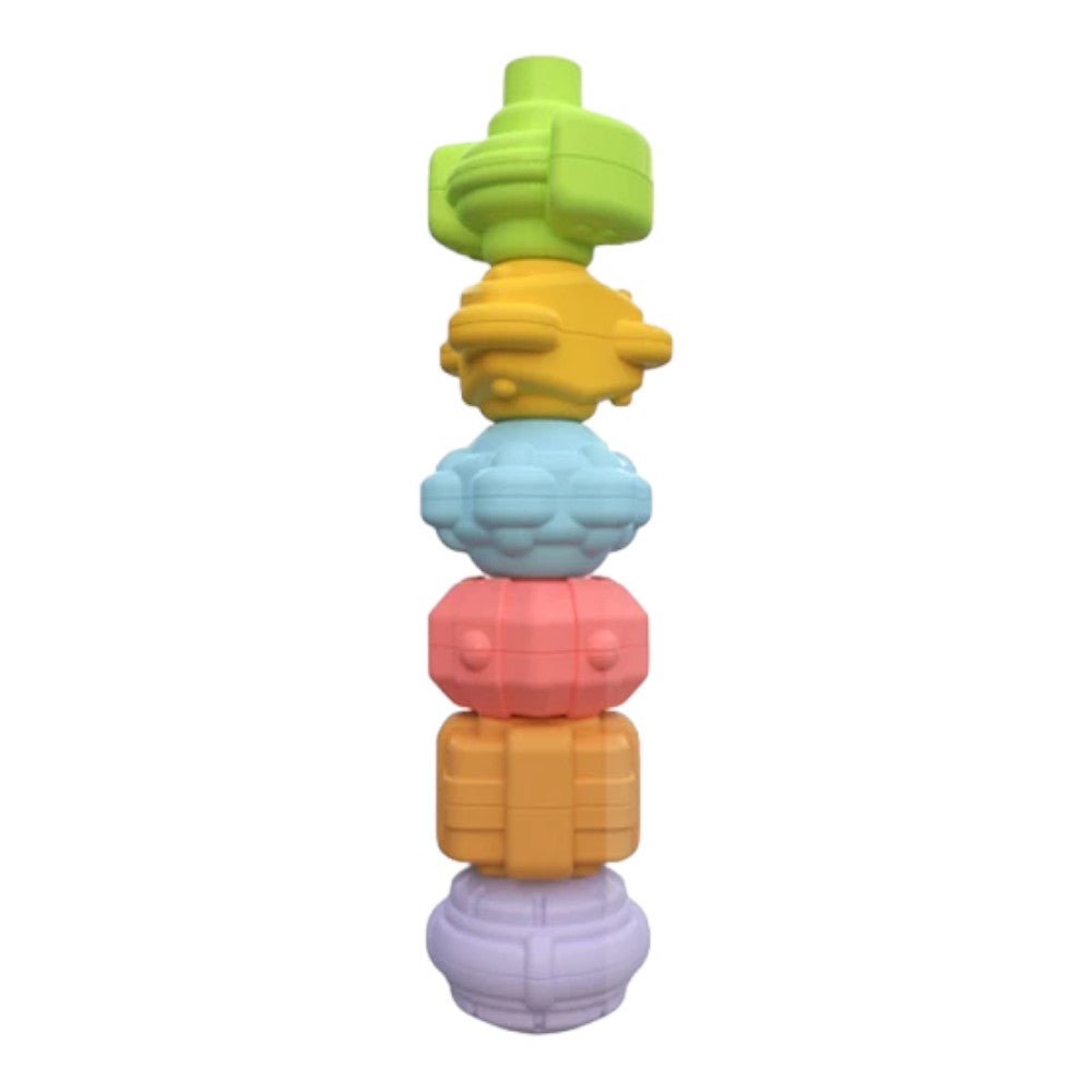 Montessori Baby Shape Sorter with Sensory Bin and Textured Blocks - Babies Mall