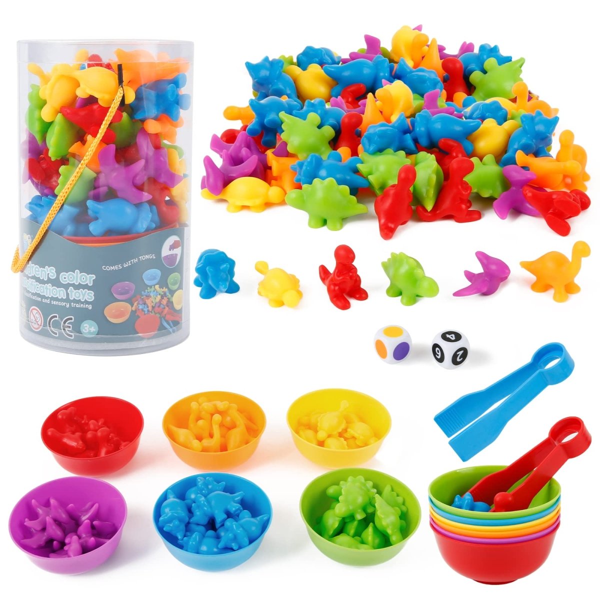 Montessori Counting & Sorting Game Set for Kids 3 - 5 - Babies Mall