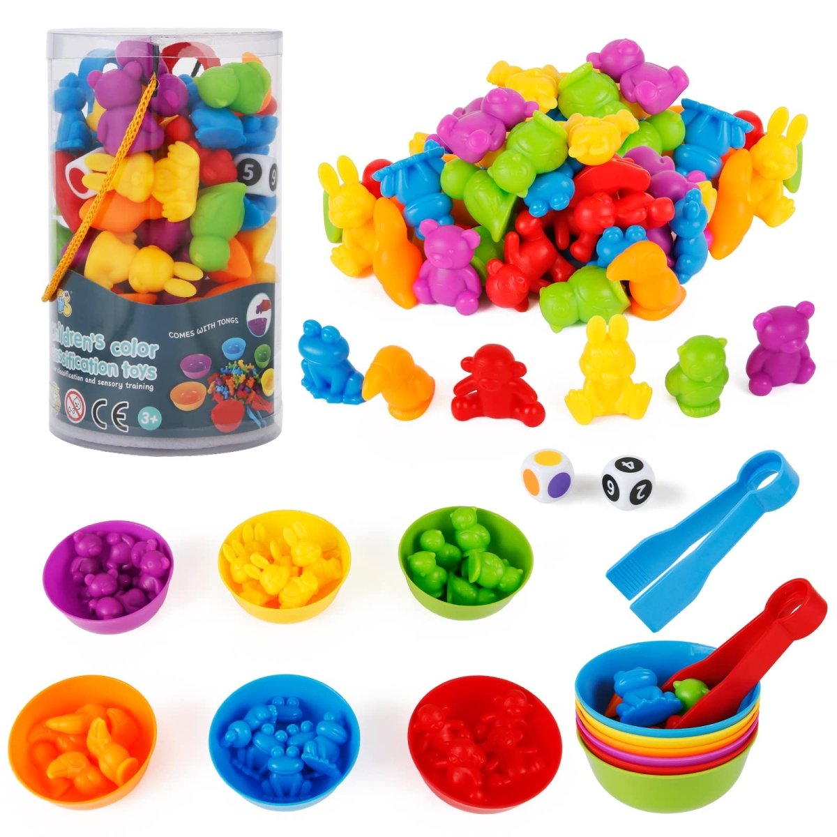 Montessori Counting & Sorting Game Set for Kids 3 - 5 - Babies Mall