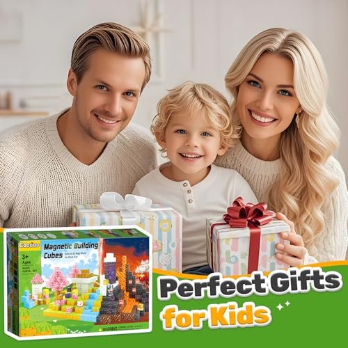 Montessori Magnetic Tiles Set with Volcano and Blossom Double Worlds - Babies Mall