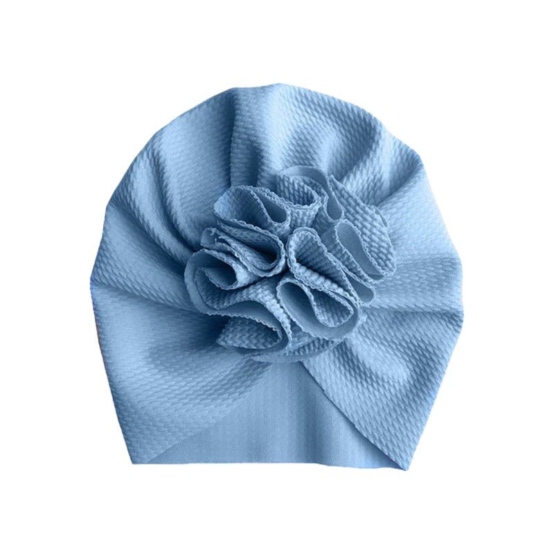Newborn Baby Headwrap with Soft Stretchy Fabric and Flower Accent - Babies Mall