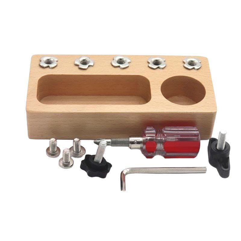 Portable Wooden Screwdriver Board with Built - in Tool Storage - Babies Mall