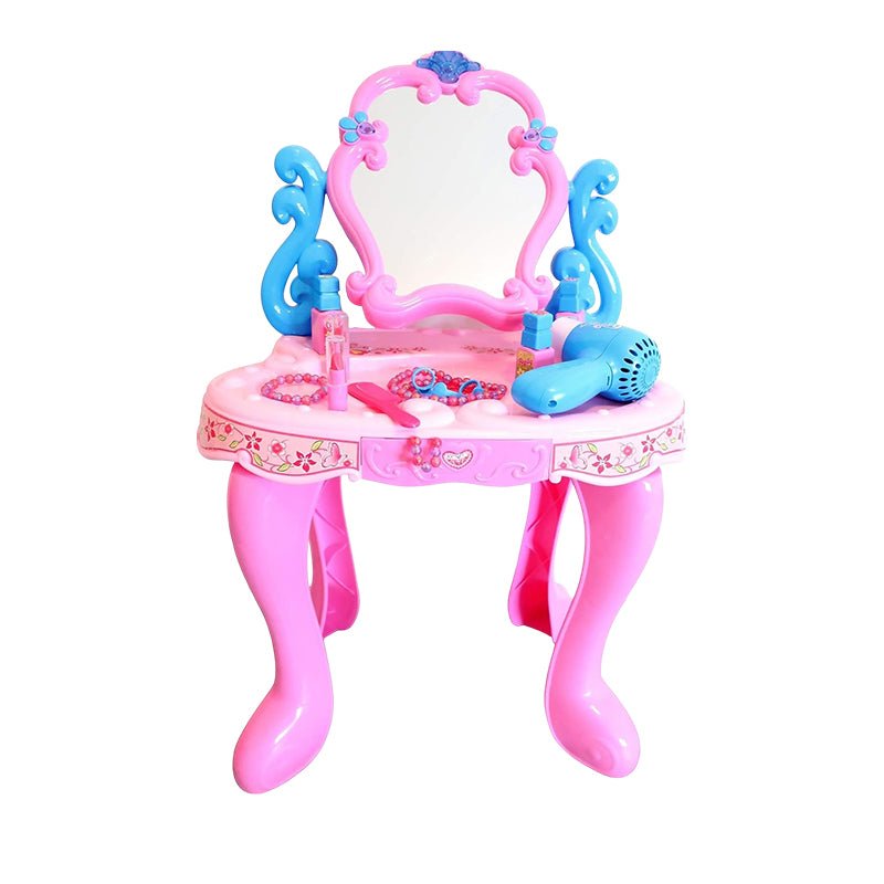 Princess Makeup Playset with Mirror and Accessories Pink & Blue - Babies Mall