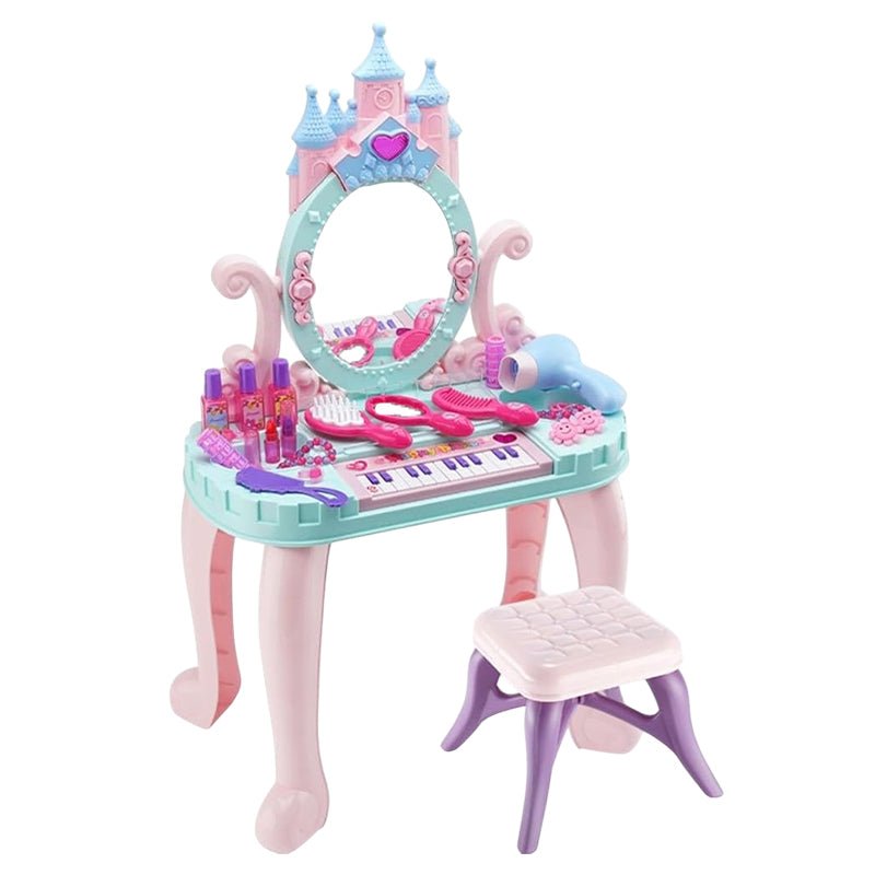 Princess Makeup Toy Set with Mirror, Chair, Accessories - Babies Mall