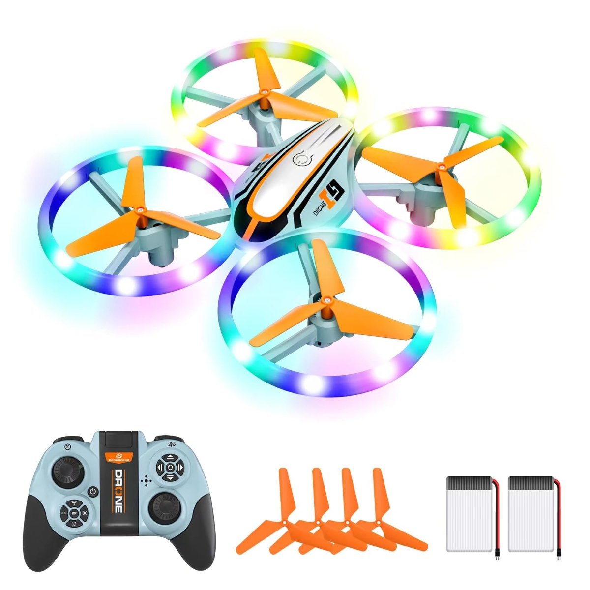 RC Drone for Kids, LED Helicopter Toy Altitude Hold, Headless Mode - Babies Mall