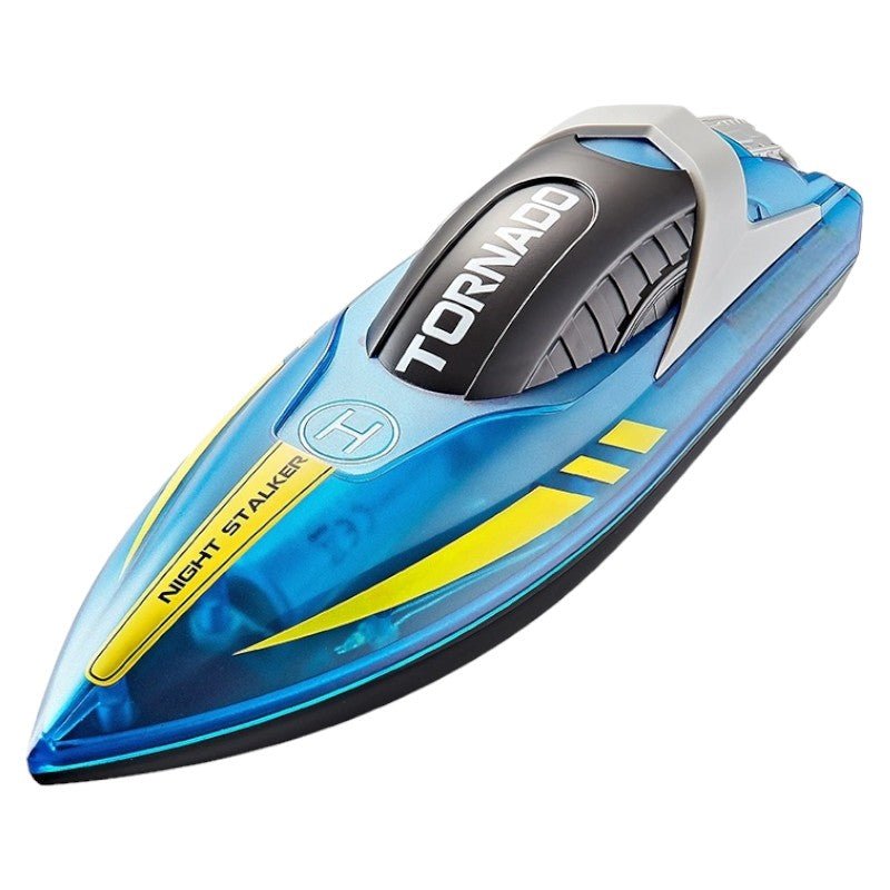 RC Speed Boat 2.4GHz – Dual Batteries, LED Lights, Fast Racing Toy - Babies Mall