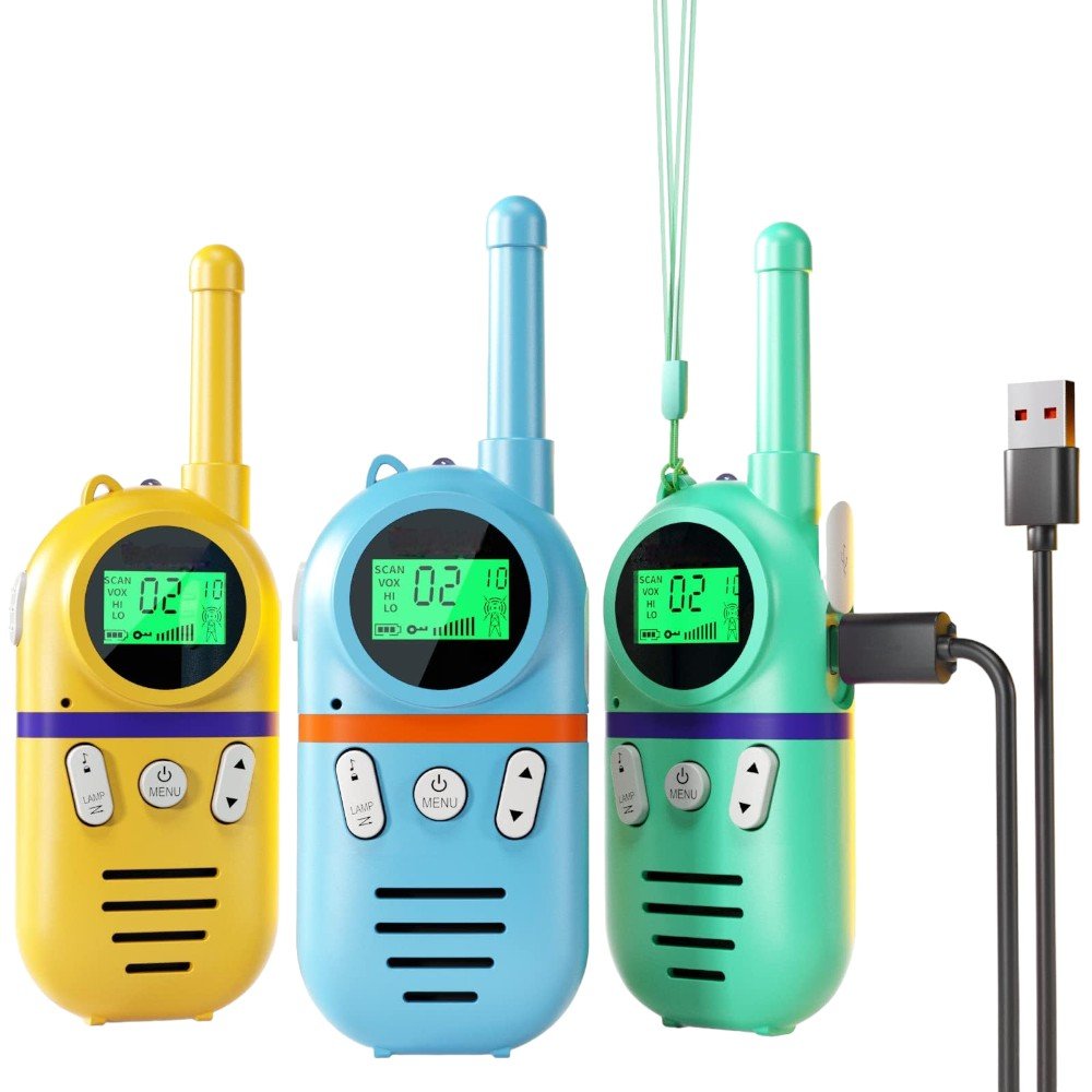 Rechargeable Walkie Talkies for Kids 48H Battery, 8 Channels, 3 - Mile Range - Babies Mall