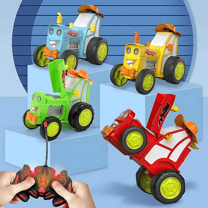 Remote Control Jumping Stunt Car – RC Car with Lights and Music - Babies Mall