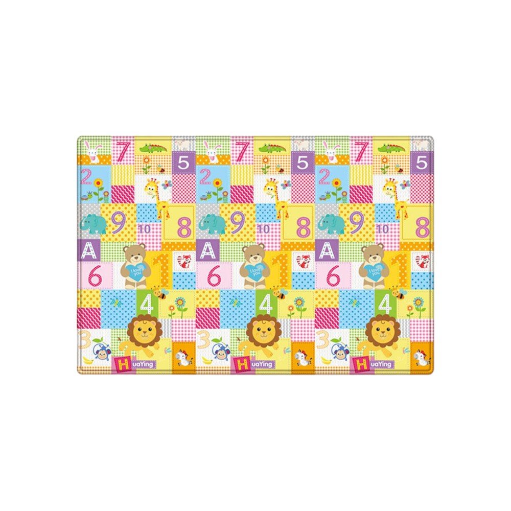Reversible Baby Foam Play Mat with Letters, Animals, and Vehicles - Babies Mall