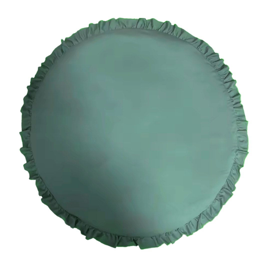 Round Cotton Play Tent Mat, Soft Nordic - Style Cushion for Kids’ Rooms - Babies Mall