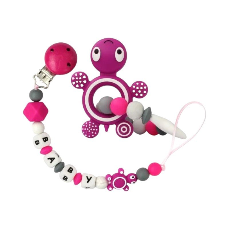 Silicone Turtle Teething Toy – BPA - Free, Textured & Easy to Hold - Babies Mall