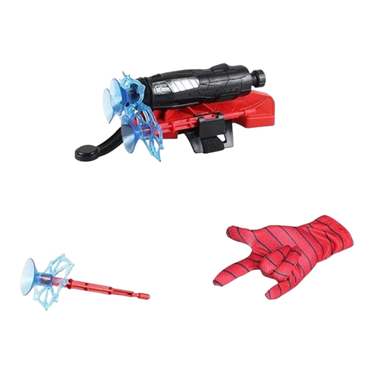Spider Hero Launcher Set 2 Gloves, 3 Projectiles, Wrist Blaster Toy - Babies Mall